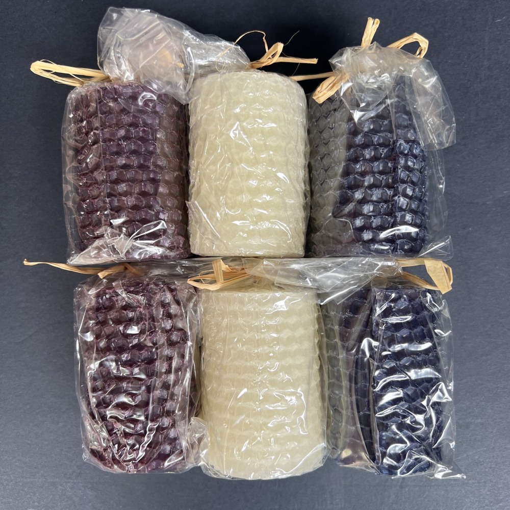 VTG Princess House Beeswax Votive Candle #101 Set of 6 New in Box w Paperwork